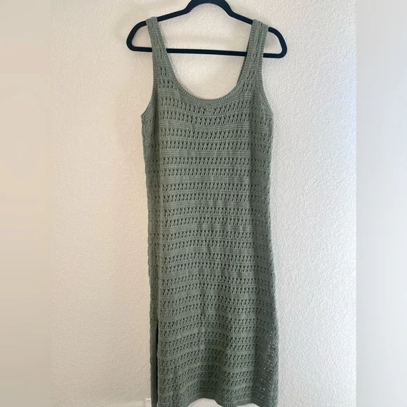 Old Navy Sage Green Knit Tank Maxi Dress or Coverup NWT - Picture 2 of 7